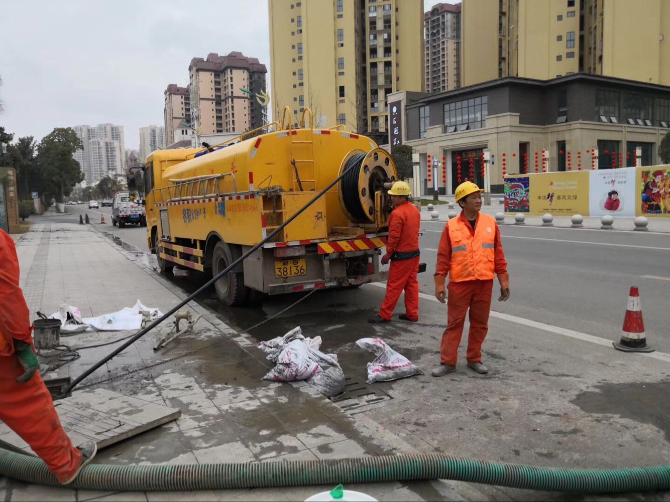 丹凤排污管道清淤-管道清洗
